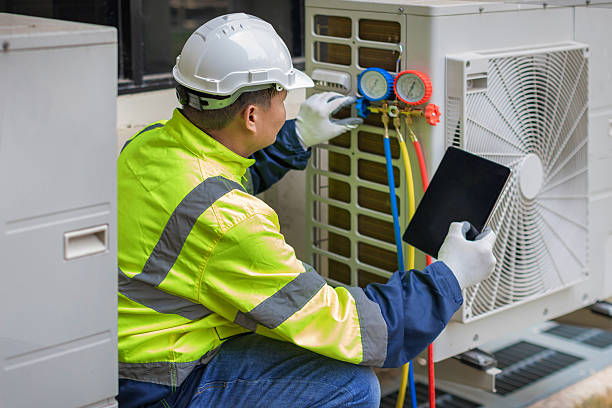Professional Hvac technician working in Hyannis Port, MA